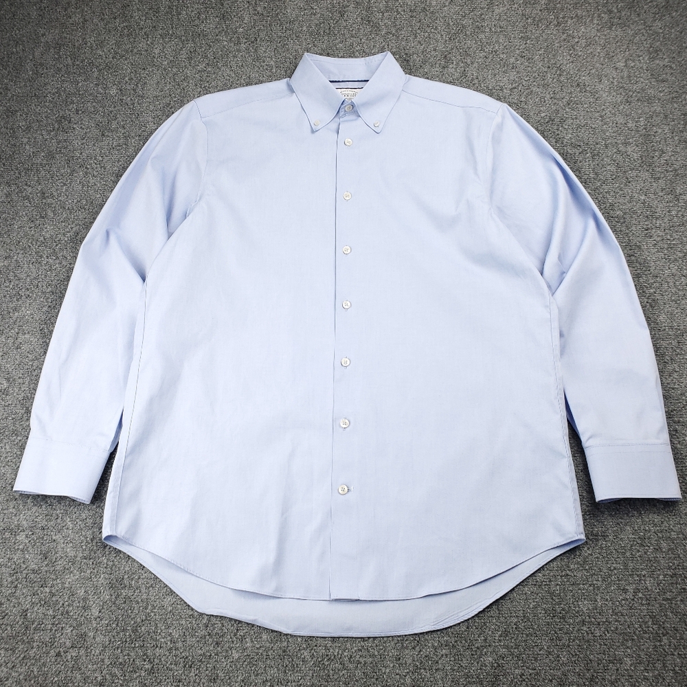 Charles Tyrwhitt Dress Shirt Mens 16 35 Non Iron Classic Fit Light Blue Business - Picture 2 of 9